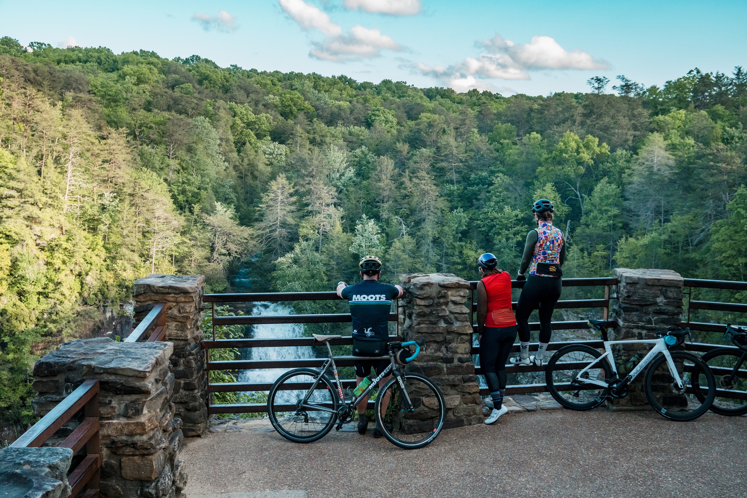 Biker at Falls Creek Falls Tennessee 1 (c) Tennessee Tourism